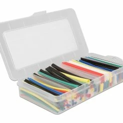 DeLock Gaine Thermorétractable 196 Pièces Boîte D'assortiment, Multicolore - Matières