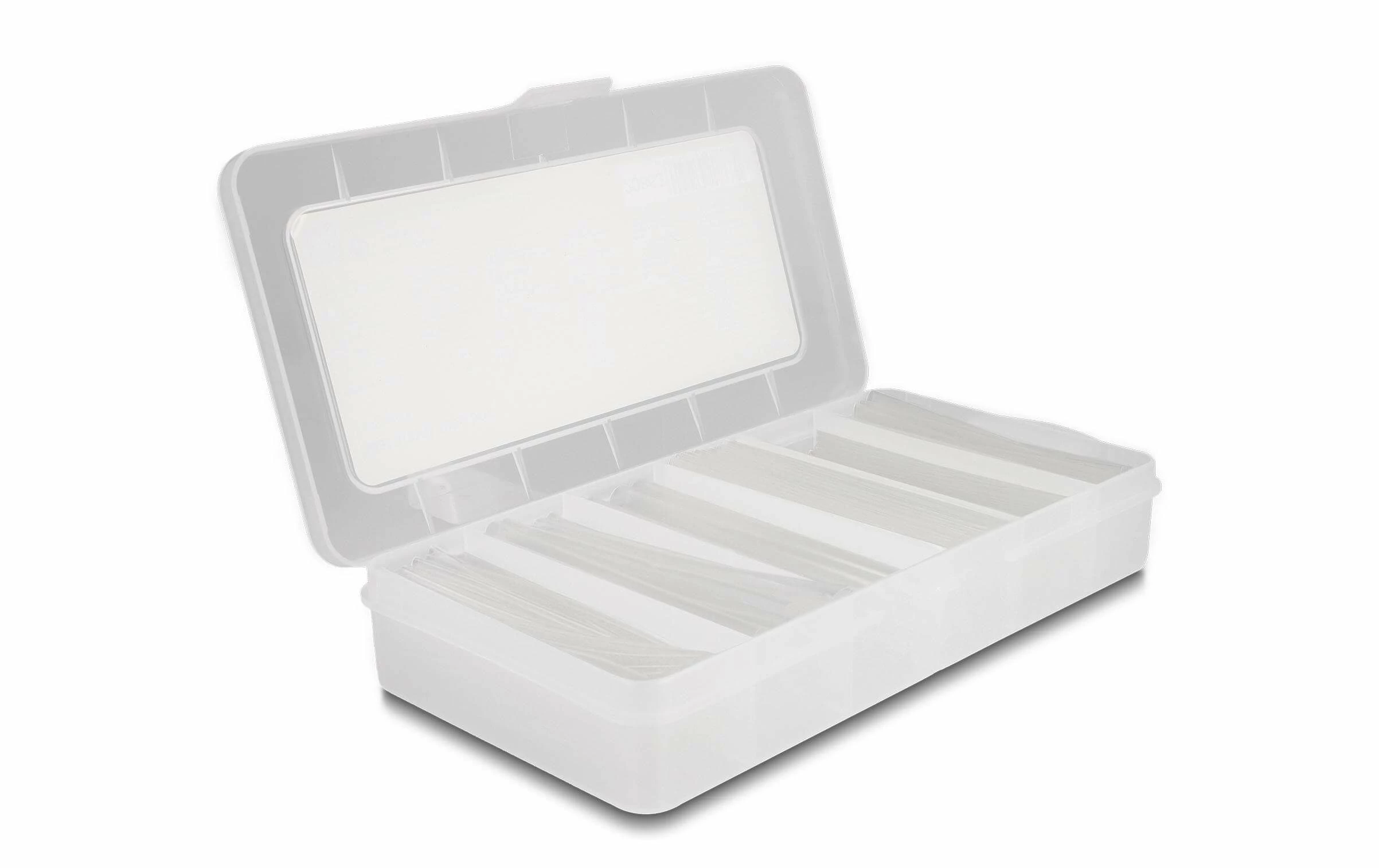 DeLock Gaine Thermorétractable 196 Unités Boite D’assortiment Transparent - Matières 3 DeLock Gaine Thermorétractable 196 Unités Boite D’assortiment Transparent - Matières
