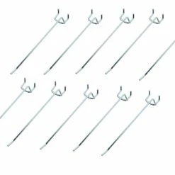 EP Crochet Simple Pour Les Murs Perforés, Galvanisé, 25 Mm/10 Cm, 10 Pièces - Vis ⋅ Petite Pièce
