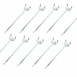 EP Crochet Simple Pour Les Murs Perforés, Galvanisé, 15 Mm/10 Cm, 10 Pièces - Vis ⋅ Petite Pièce