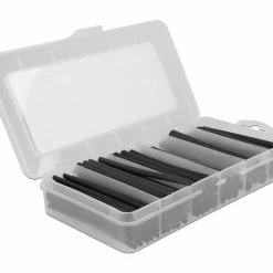 DeLock Gaine Thermorétractable 116-unités Boîte D'assortiment, Noire - Matières