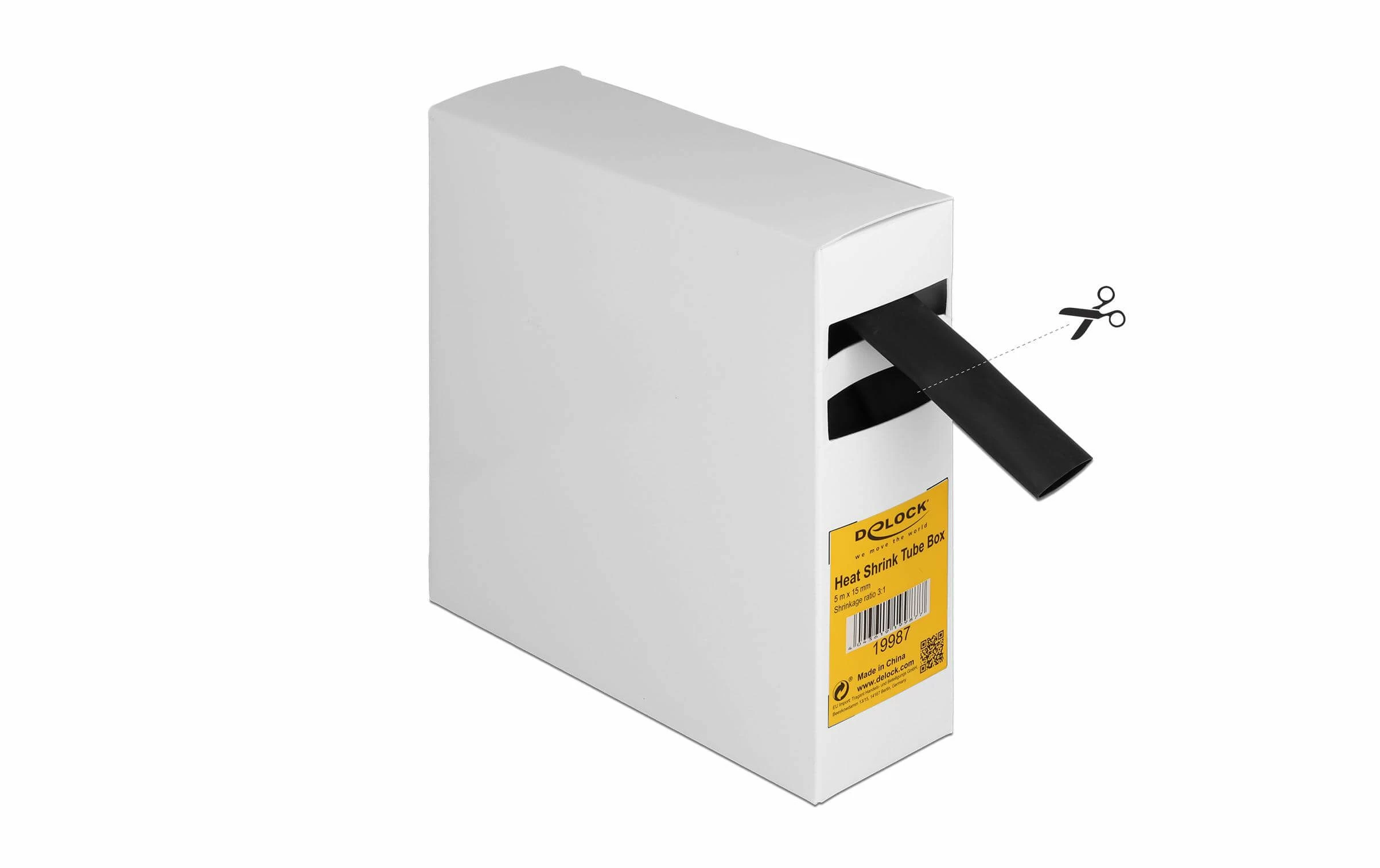 DeLock Gaine Thermorétractable Boîte Avec Colle Intérieure, 5 M X 15 Mm - Matières 4 DeLock Gaine Thermorétractable Boîte Avec Colle Intérieure, 5 M X 15 Mm - Matières – Image 2