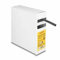 DeLock Gaine Thermorétractable Boîte Avec Adhésif Intérieur 5 M X 6 Mm Noir - Matières