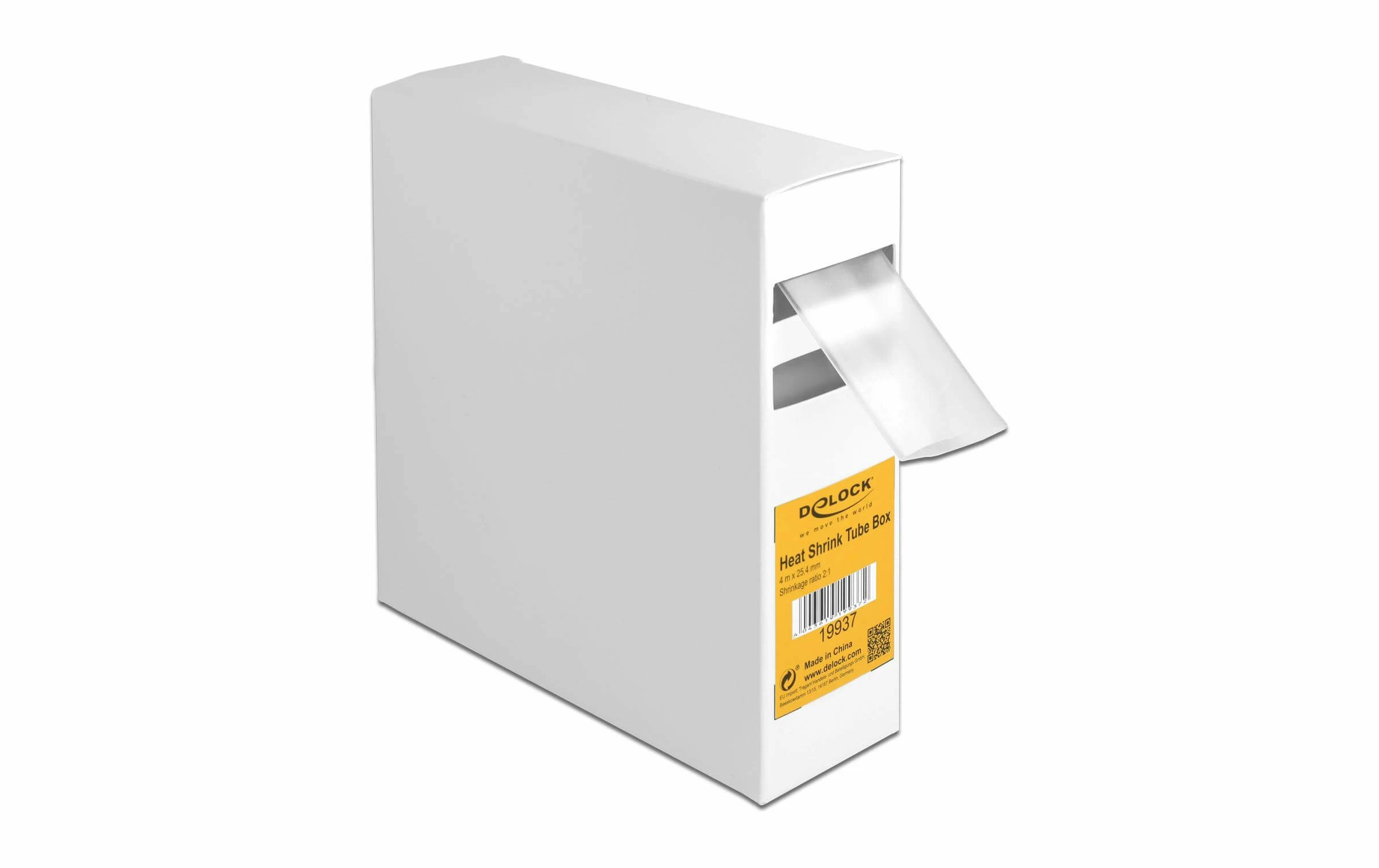 DeLock Gaine Thermorétractable 4 M X 25.4 Mm Transparent - Matières 3 DeLock Gaine Thermorétractable 4 M X 25.4 Mm Transparent - Matières