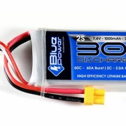 Batterie RC LiPo 1000 MAh 7,4 V 30C BluePower - Accus