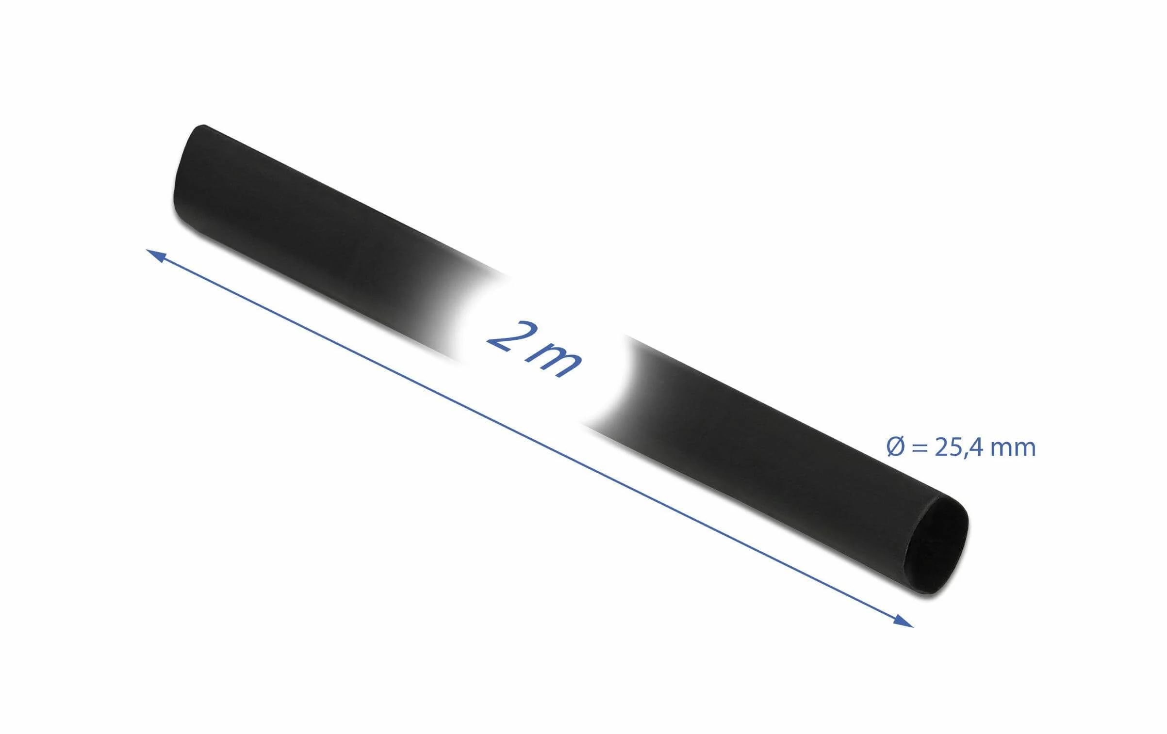 DeLock Gaine Thermorétractable 2m X 25.4mm Taux De Rétrécissement 4:1 Noir - Matières 5 DeLock Gaine Thermorétractable 2m X 25.4mm Taux De Rétrécissement 4:1 Noir - Matières – Image 3